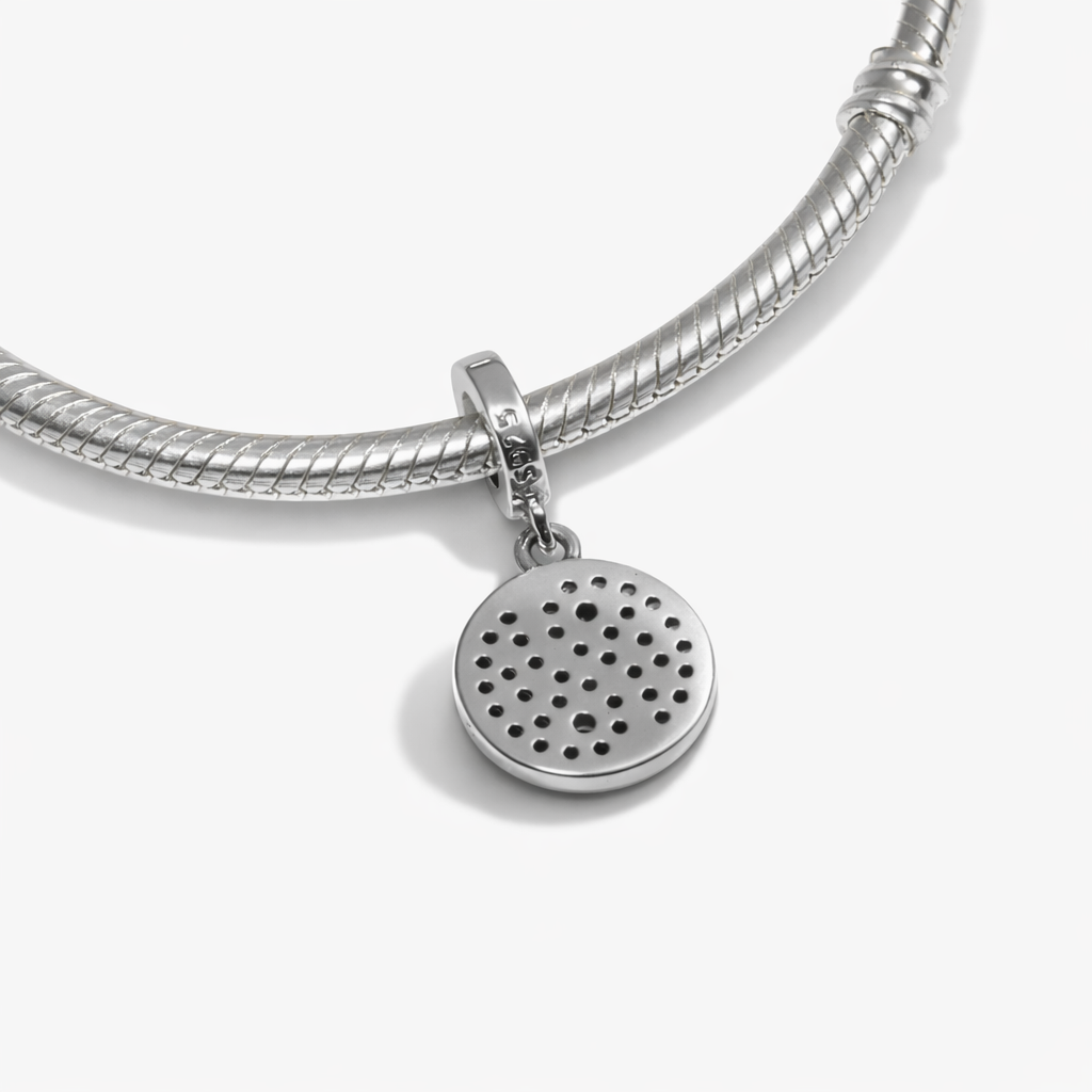 MariaFonte Charm Yin Yang in Argento Compatibile con Collane e Bracciali Pandora