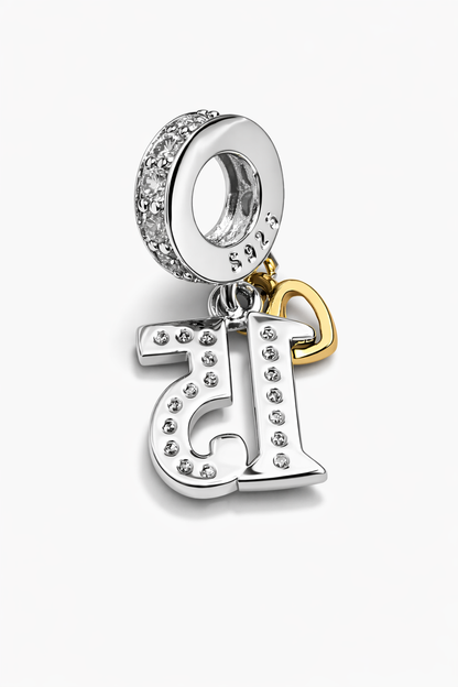 MariaFonte Bead Charm 15 Anni in Argento Compatibile con Collane e Bracciali