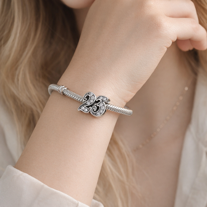 MariaFonte Bead Charm 23 Anni Argento 925 Compatibile con Collane e Bracciali Pandora