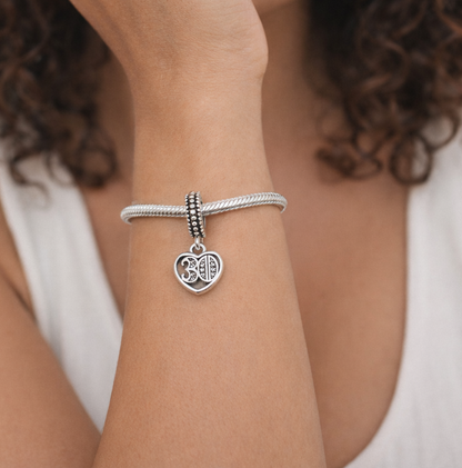 MariaFonte Bead Charm 30 Anni in Argento 925 Compatibile con Collane e Bracciali Pandora