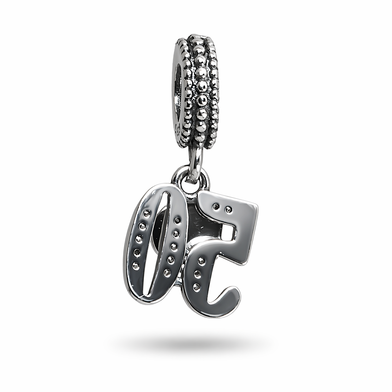 MariaFonte Bead Charm 50 Anni in Argento 925 Compatibile con Collane e Bracciali Pandora