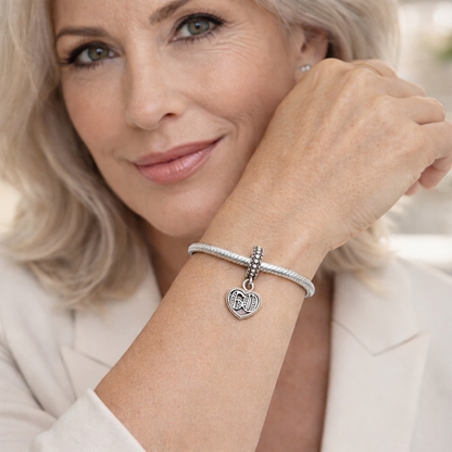 MariaFonte Bead Charm 60 Anni in Argento 925 Compatibile con Collane e Bracciali Pandora