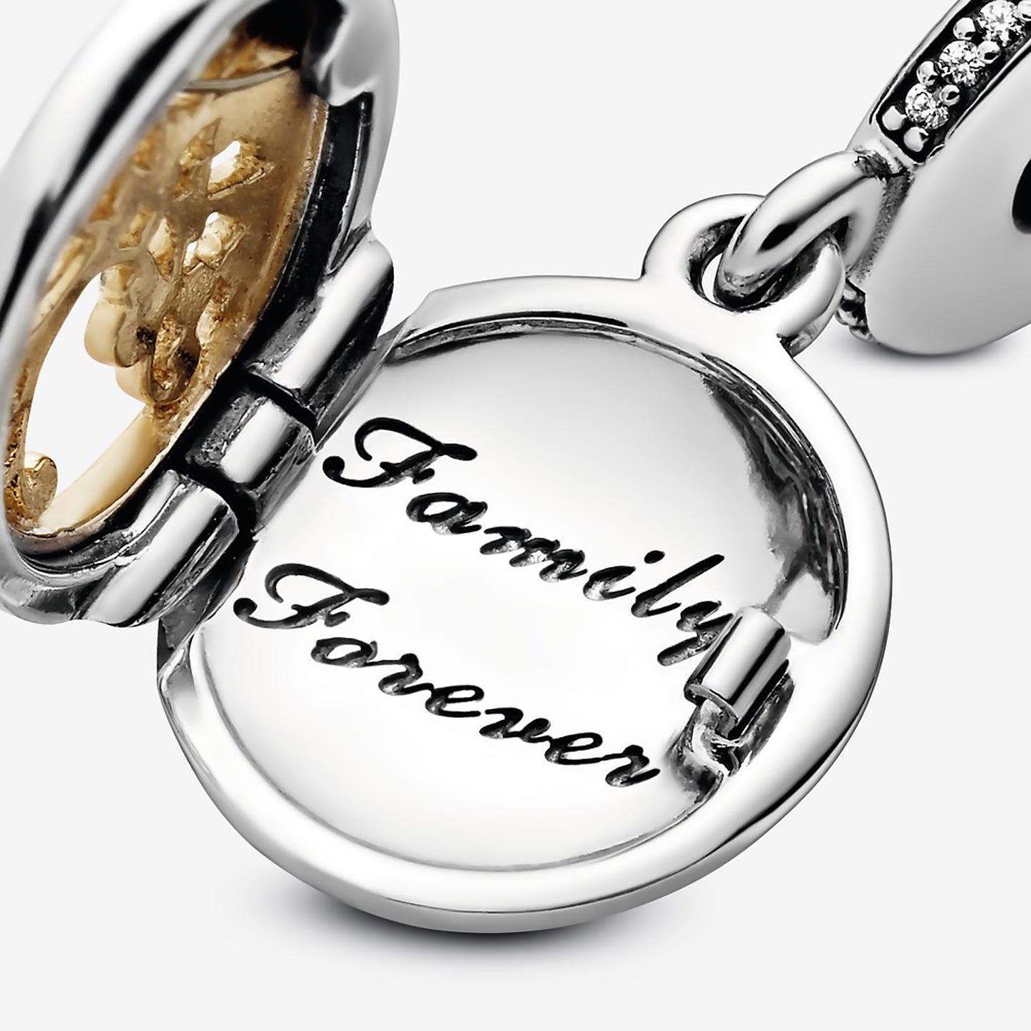 Maria Fonte Bead Charm Ciondolo  Albero della Vita Oro Family Forever in Argento 925 Compatibile con Collane e Bracciali Pandora