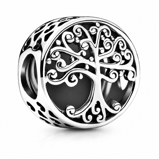 MariaFonte Bead Charm Albero della Vita in Argento 925 Compatibile con Collane e Bracciali Pandora