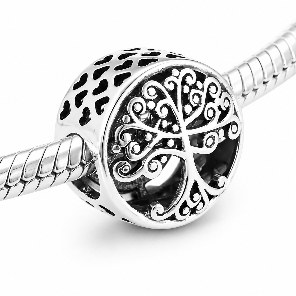 MariaFonte Bead Charm Albero della Vita in Argento 925 Compatibile con Collane e Bracciali Pandora