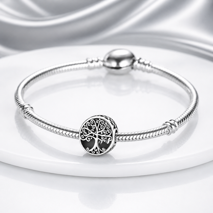 MariaFonte Bead Charm Albero della Vita in Argento 925 Compatibile con Collane e Bracciali Pandora