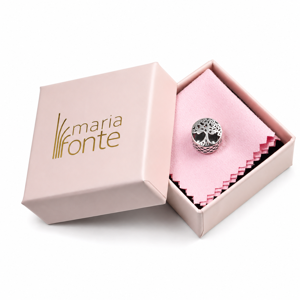 MariaFonte Bead Charm Albero della Vita in Argento 925 Compatibile con Collane e Bracciali Pandora