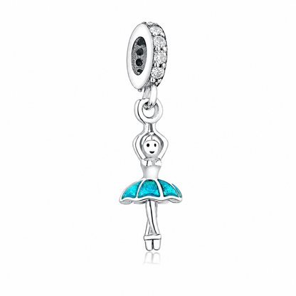 Maria Fonte Bead Charm Ballerina Danza in Argento 925 Compatibile con Collane e Bracciali Pandora