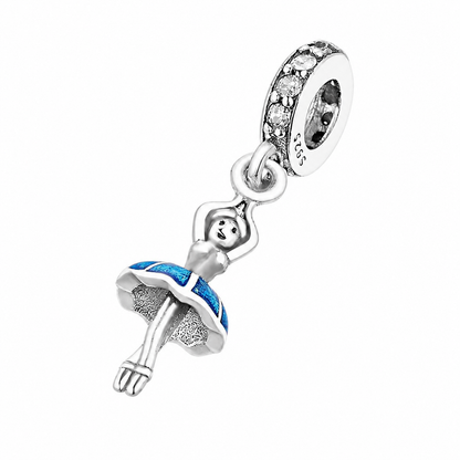 Maria Fonte Bead Charm Ballerina Danza in Argento 925 Compatibile con Collane e Bracciali Pandora