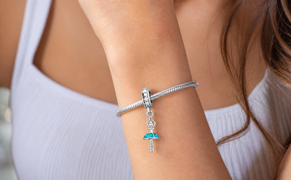 Maria Fonte Bead Charm Ballerina Danza in Argento 925 Compatibile con Collane e Bracciali Pandora