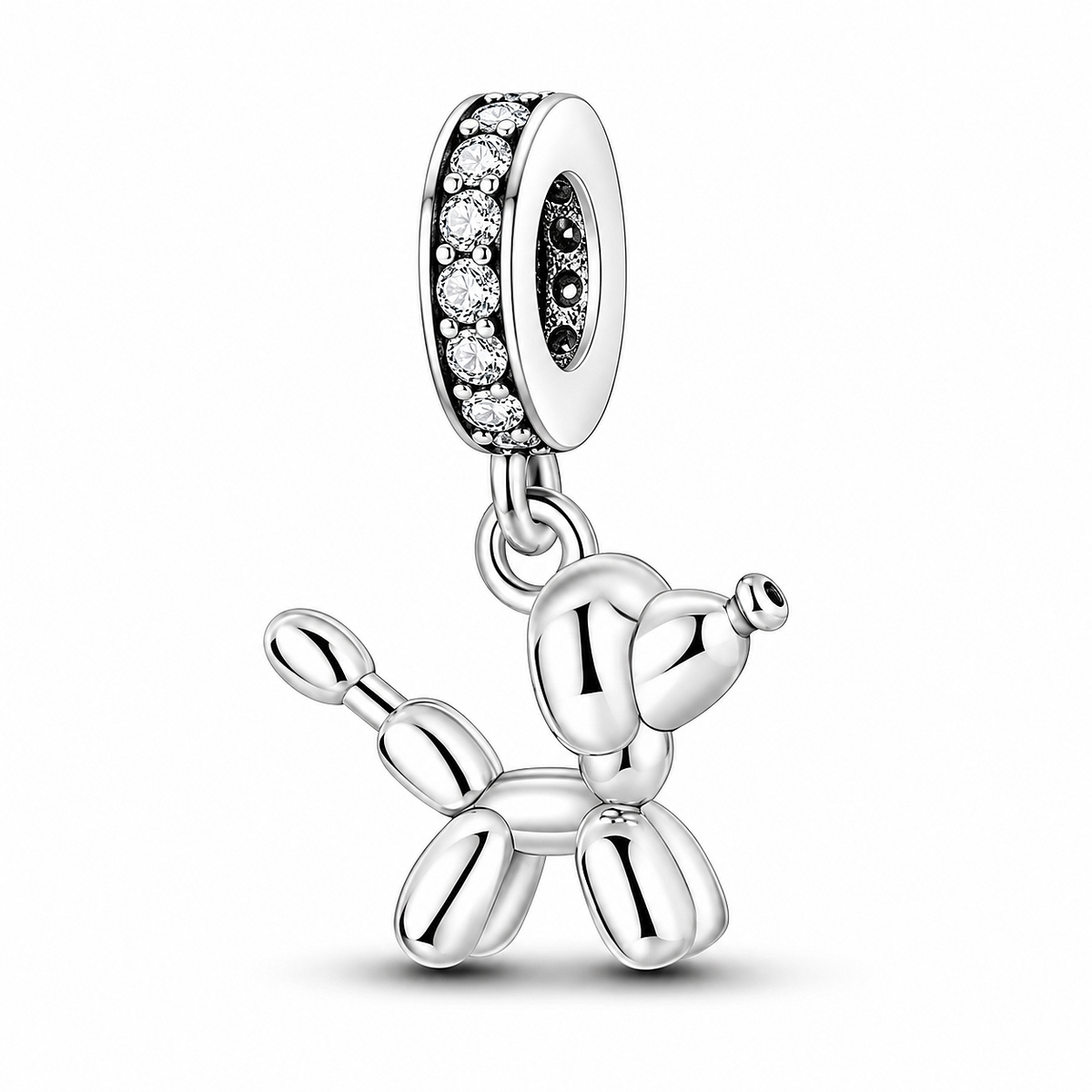 Maria Fonte Charm Ciondolo Cane Balloon in Argento Compatibile con Collane e Bracciali Pandora