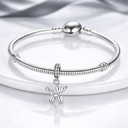 Maria Fonte Charm Ciondolo Cane Balloon in Argento Compatibile con Collane e Bracciali Pandora