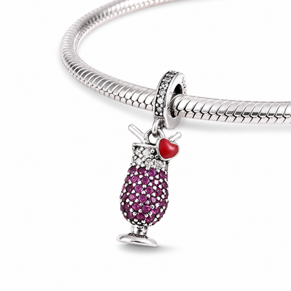 MariaFonte Charm Aperitivo Cocktail Drink Argento 925 Compatibile con Collane e Bracciali Pandora