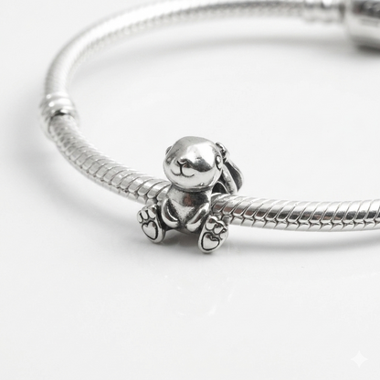 MariaFonte Bead Charm Coniglietto in Argento 925 Compatibile con Collane e Bracciali Pandora