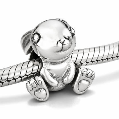 MariaFonte Bead Charm Coniglietto in Argento 925 Compatibile con Collane e Bracciali Pandora