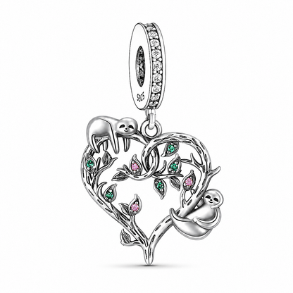 Pendant in the shape of wine glasses in 925 Sterling silver with cubic zirconia