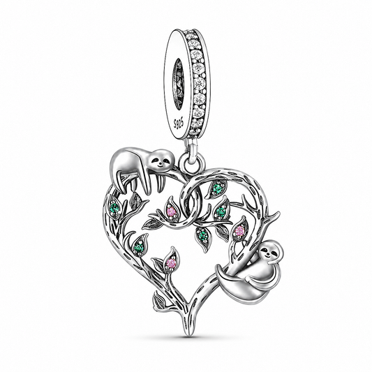 Pendant in the shape of wine glasses in 925 Sterling silver with cubic zirconia