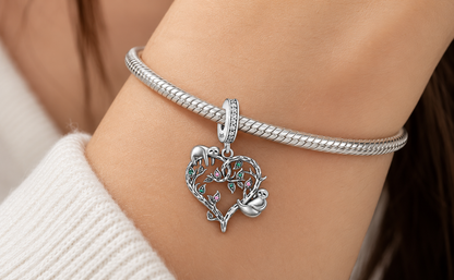 Pendant in the shape of wine glasses in 925 Sterling silver with cubic zirconia