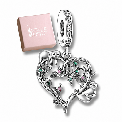 Pendant in the shape of wine glasses in 925 Sterling silver with cubic zirconia