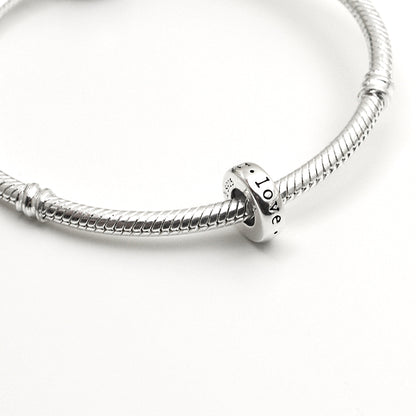 MariaFonte Bead Charm Distanziatore Love in Argento 925 Compatibile con Collane e Bracciali