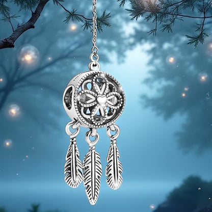 Dreamcatcher pendant in 925 silver