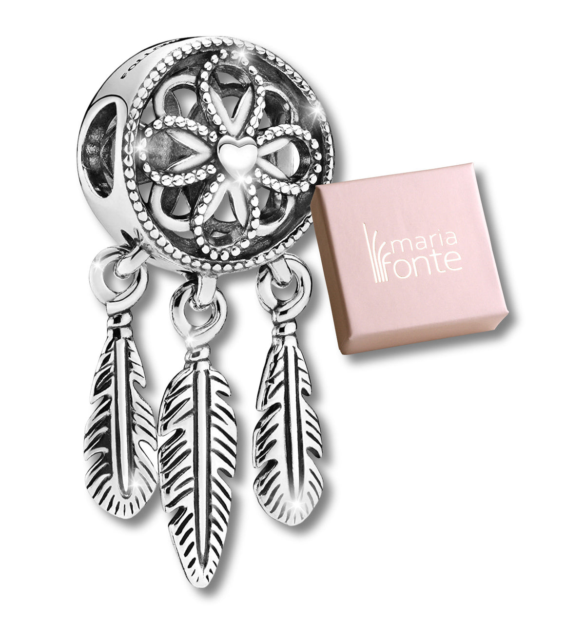 Dreamcatcher pendant in 925 silver