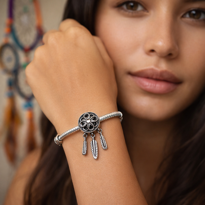 Dreamcatcher pendant in 925 silver