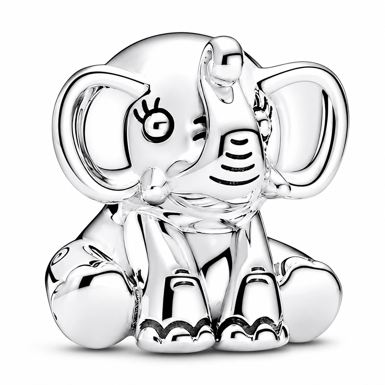 MariaFonte Bead Charm Elefante Portafortuna in Argento 925 Compatibile con Collane e Bracciali