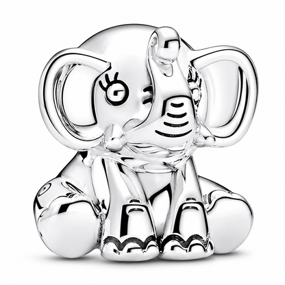 MariaFonte Bead Charm Elefante Portafortuna in Argento 925 Compatibile con Collane e Bracciali