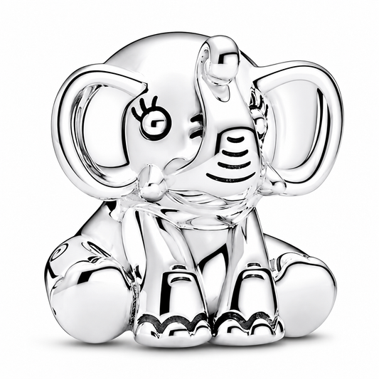 MariaFonte Bead Charm Elefante Portafortuna in Argento 925 Compatibile con Collane e Bracciali