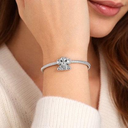MariaFonte Bead Charm Elefante Portafortuna in Argento 925 Compatibile con Collane e Bracciali
