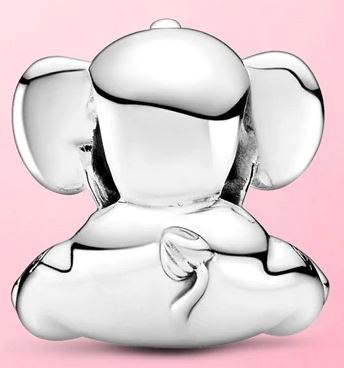 MariaFonte Bead Charm Elefante Portafortuna in Argento 925 Compatibile con Collane e Bracciali