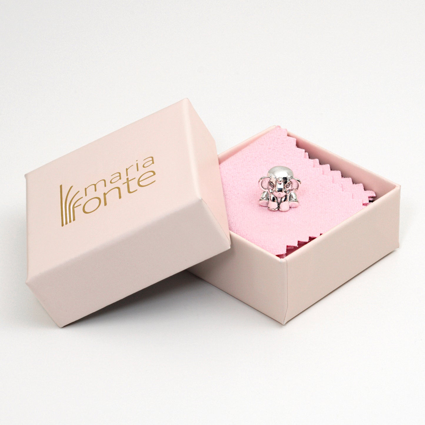 MariaFonte Bead Charm Elefante Portafortuna in Argento 925 Compatibile con Collane e Bracciali