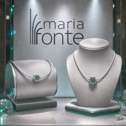 MariaFonte Bead Charm Doppio Quadrifoglio Amicizia incisione True Friends are a rare gift (I veri amici sono un dono raro) Compatibile