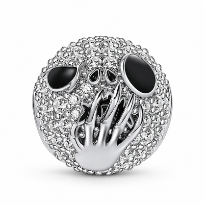 Maria Fonte Bead Charm Ciondolo Teschio Fantasma Zucca Halloween in Argento 925 con Zirconia Compatibile con Collane e Bracciali Pandora