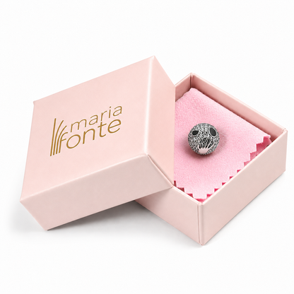Maria Fonte Bead Charm Ciondolo Teschio Fantasma Zucca Halloween in Argento 925 con Zirconia Compatibile con Collane e Bracciali Pandora