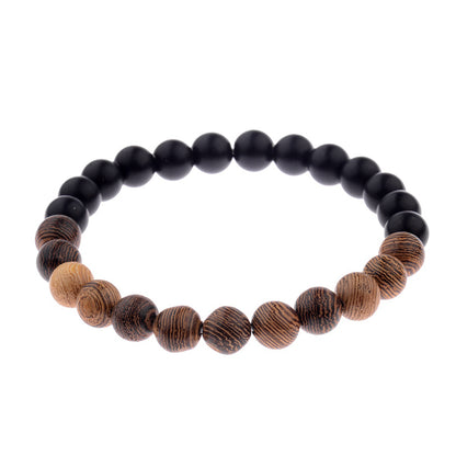 Ethnic bracelet with wooden beads