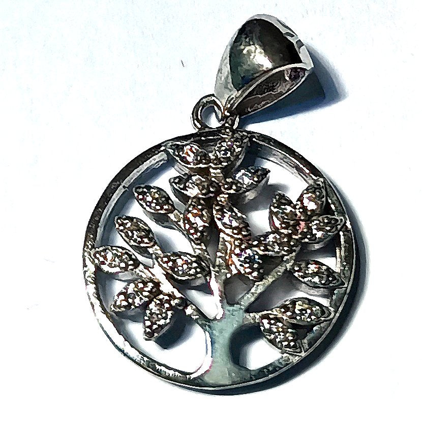 Charm Albero della Vita Brillante Argento 925