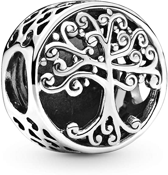 MariaFonte Bead Charm Albero della Vita in Argento 925 Compatibile con Collane e Bracciali Pandora