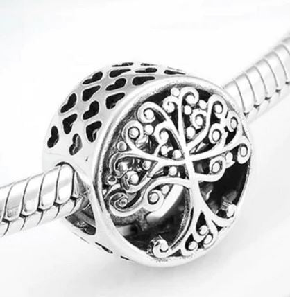 MariaFonte Bead Charm Albero della Vita in Argento 925 Compatibile con Collane e Bracciali Pandora