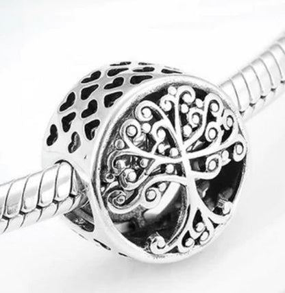 MariaFonte Bead Charm Albero della Vita in Argento 925 Compatibile con Collane e Bracciali Pandora