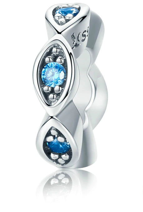 MariaFonte Charm Argento 925 Zirconia Turchese Compatibile con Collane e Bracciali Pandora