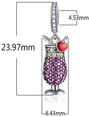 MariaFonte Charm Aperitivo Cocktail Drink Argento 925 Compatibile con Collane e Bracciali Pandora