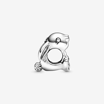 MariaFonte Bead Charm Coniglietto in Argento 925 Compatibile con Collane e Bracciali Pandora