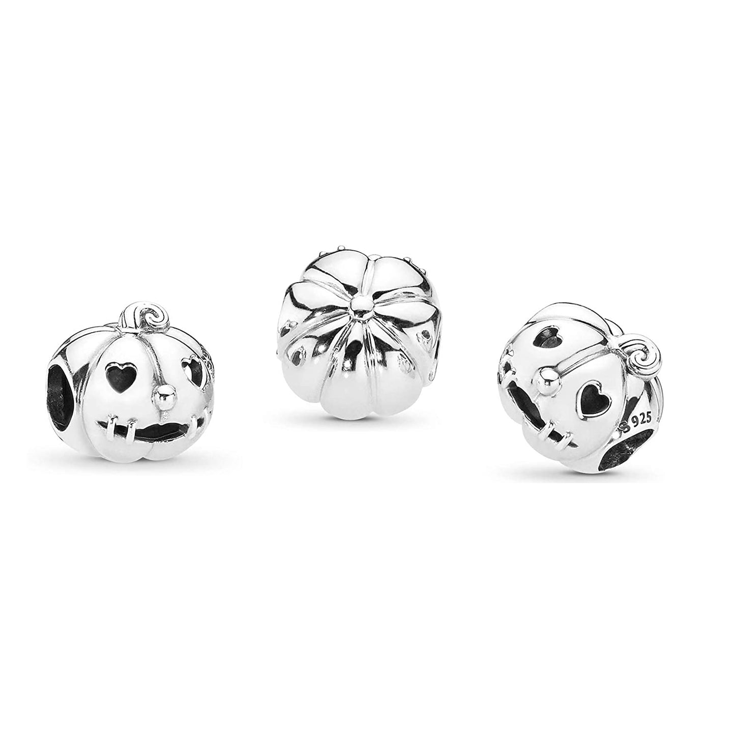 MariaFonte Bead Charm Ciondolo Zucca Halloween in Argento 925 Compatibile con Collane e Bracciali Pandora